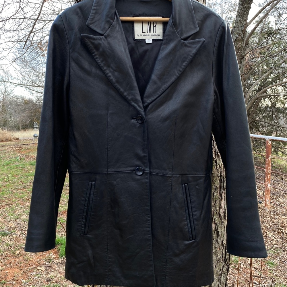 LNR by La Nouvelle Renaissance Lambskin Blazer, Md